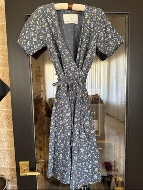NPL notPERFECTLINEN Floral Wrap Dress in
